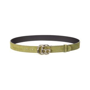 Gucci Gg Marmont Suede Belt